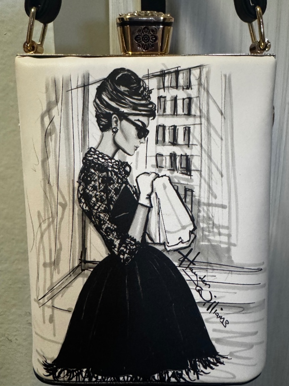 Audrey Hepburn "Breakfast at Tiffany’s" Box Clutch Bag